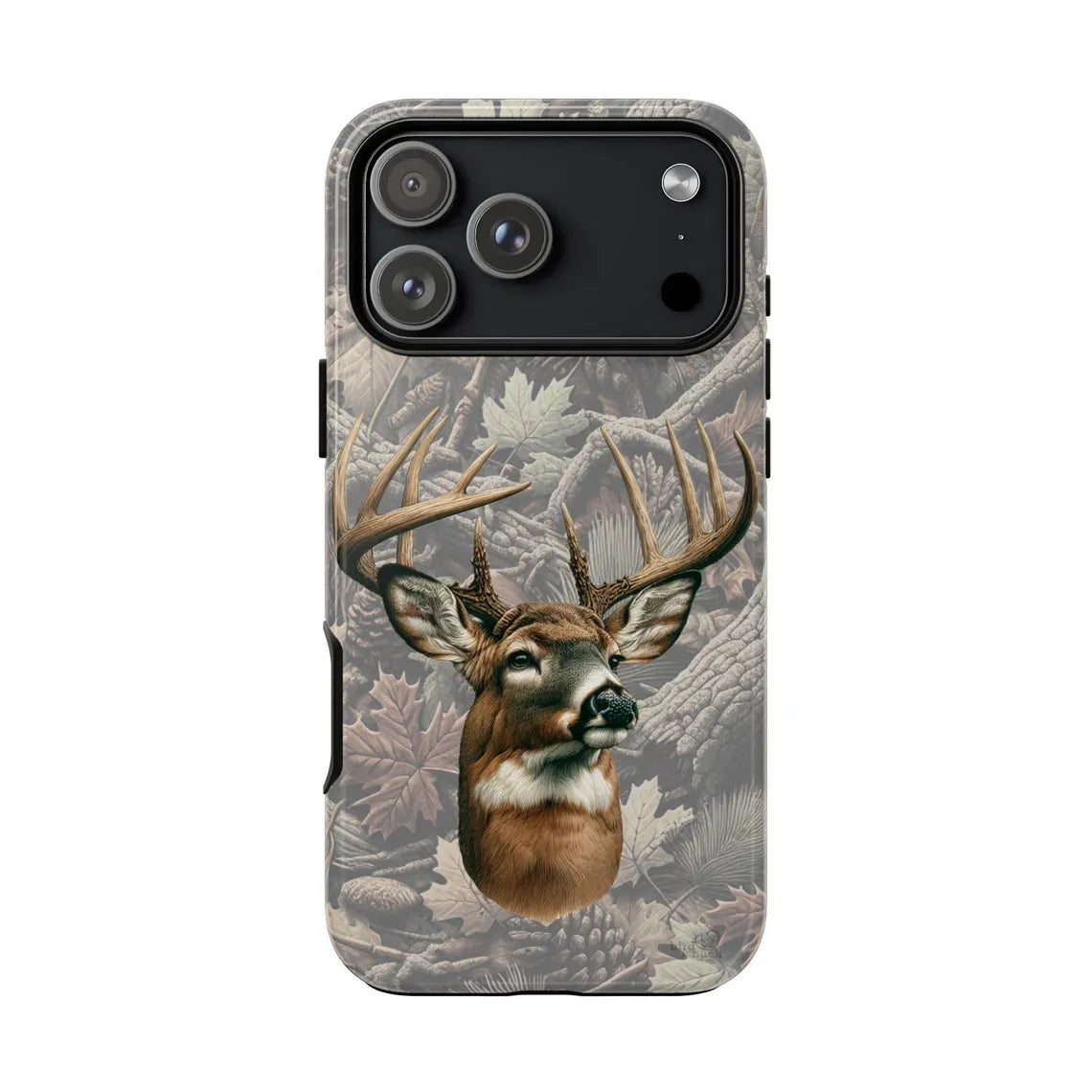 Blisscorners Whitetail Buck iPhone 17 Tough Case, Deer Hunting Gifts, Deer Hunting Phone Case, Deer Hunter Gifts Men, Trophy Buck Gifts, Deer Phone Case Full Wrap Phone Case LM0812