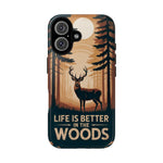 Blisscorners Deer Phone Case, Buck Elk Mobile Cover For iPhone 16 15 14 13 Pro Max Plus Samsung Galaxy Pixel, Birthday Gift Idea For Hikers & Hunter Dad Full Wrap Phone Case LM0812