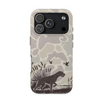Blisscorners Duck Hunting Dog Camo Tough Case, German Wirehaired Pointer Tough Phone Case for iPhone 17 Full Wrap Phone Case LM0812