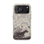 Blisscorners Duck Hunting Dog Camo Tough Case, German Wirehaired Pointer Tough Phone Case for iPhone 17 Full Wrap Phone Case LM0812