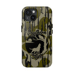 Blisscorners MossBark Camo Tough Phone Case, "Southern Style" Raccoon Hunting, Impact Resistant, Gifts, Accessories Full Wrap Phone Case LM0812