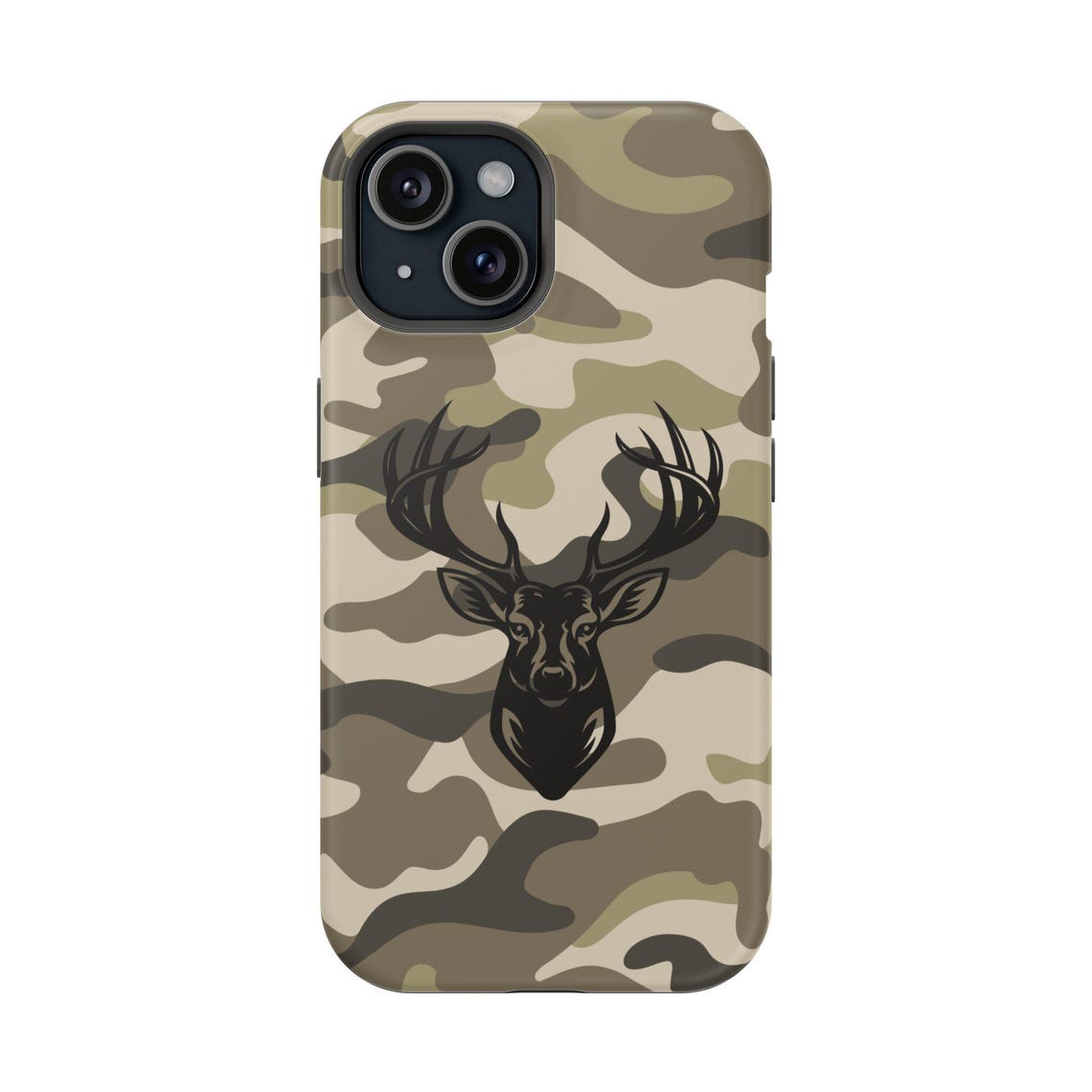 Blisscorners Camouflage Deer iPhone Case, Impact-Resistant, Compatible Full Wrap Phone Case LM0812