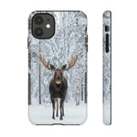 Blisscorners Hunting Moose in Snowy Forest Full Wrap Phone Case LM1012