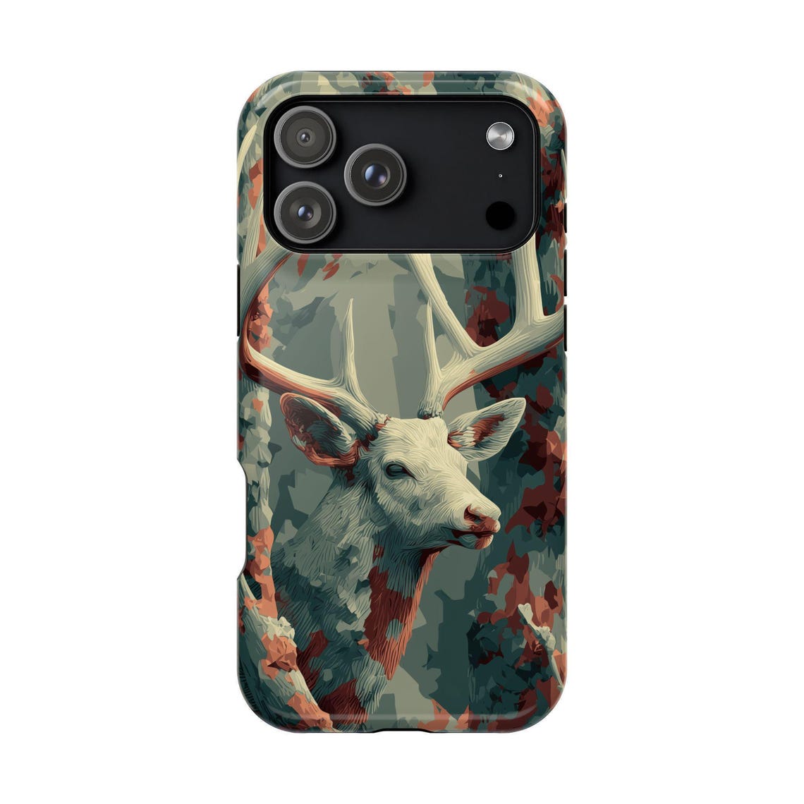 Blisscorners Hunting Deer Antlers Vector Camouflage Full Wrap Phone Case LM1012