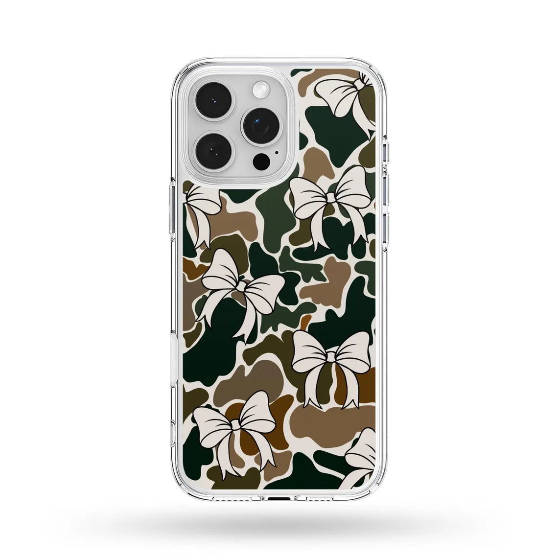 Blisscorners White Trendy Camo Bows Phone Case LM0812