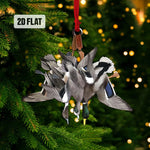 Blisscorners Duck Hunting Flat Ornament, Hunting Rearview Mirror Car Accessories, Hunting Christmas Ornament, Xmas Gift for Dad, Husband, Hunting Lover 2D Flat LM2211