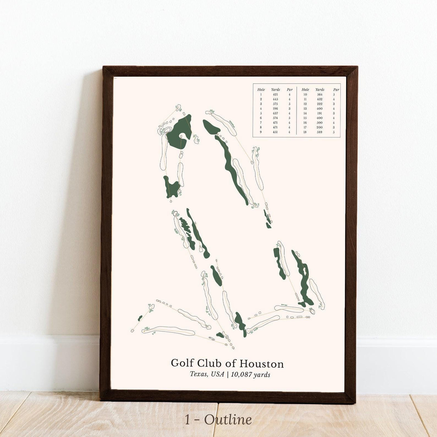 Blisscorners Custom Golf Course Map Canvas, Golf Art, Golf Canvas, Gifts For Golf Lovers LM2611