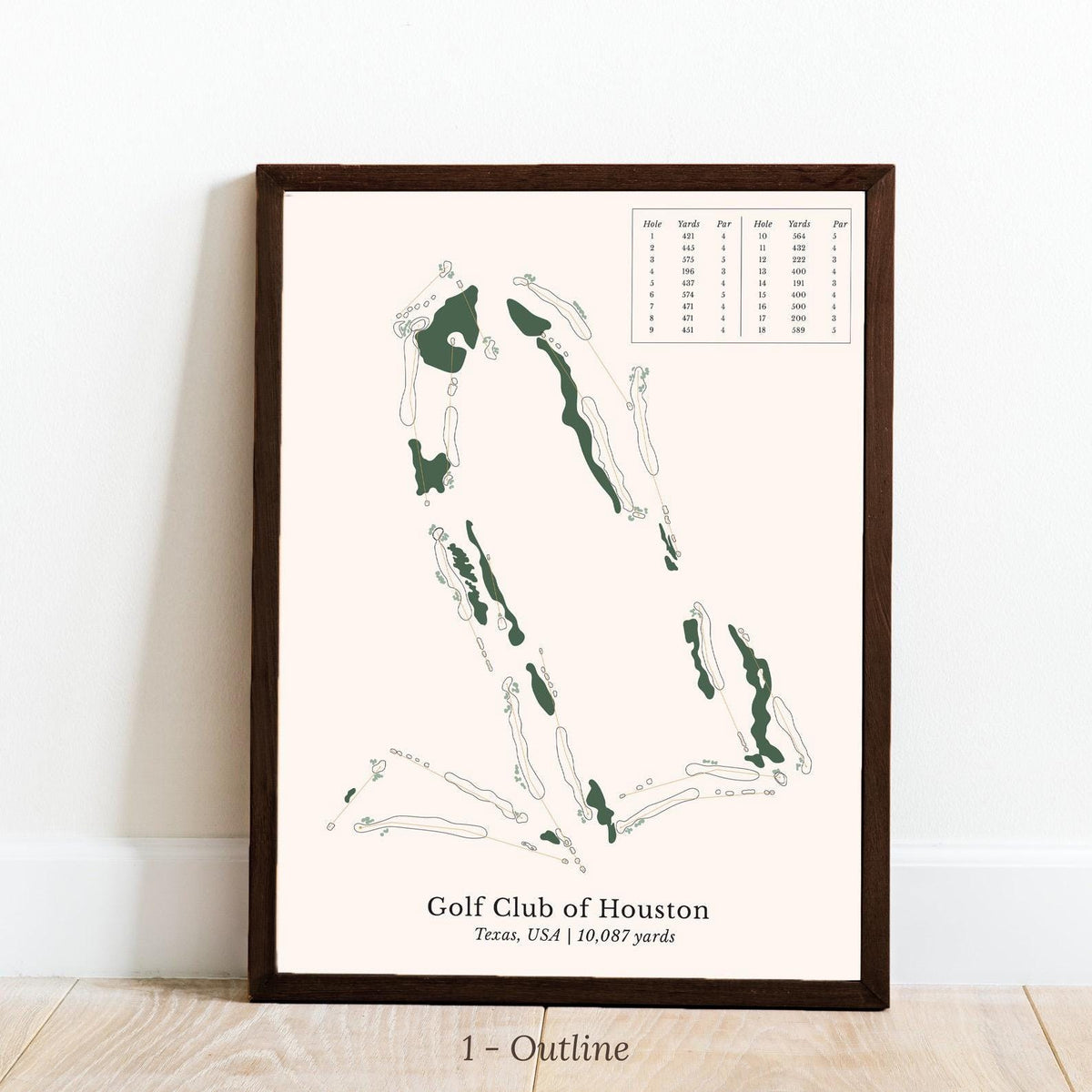 Blisscorners Custom Golf Course Map Canvas, Golf Art, Golf Canvas, Gifts For Golf Lovers LM2611