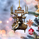 Blisscorners Personalized Deer Hunting Hunter Christmas Ornament Gift for Deer Hunting Lovers