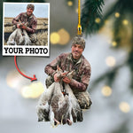 Blisscorners Custom Photo Duck Hunter Ornament Gift for Deer Hunter