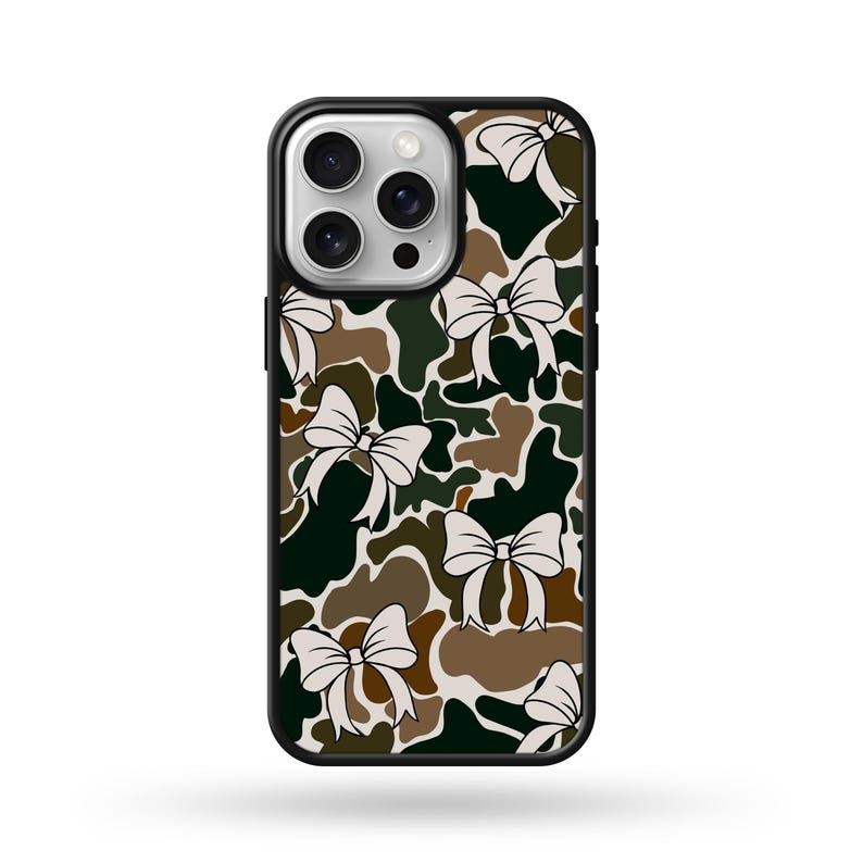 Blisscorners White Trendy Camo Bows Phone Case LM0812