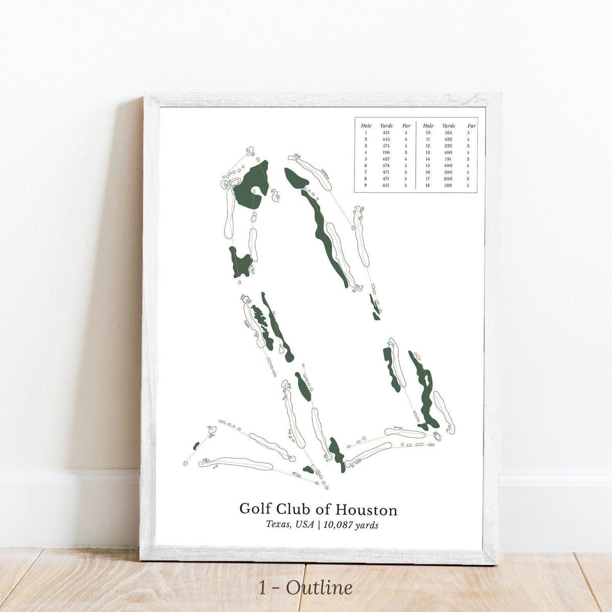 Blisscorners Custom Golf Course Map Canvas, Golf Art, Golf Canvas, Gifts For Golf Lovers LM2611