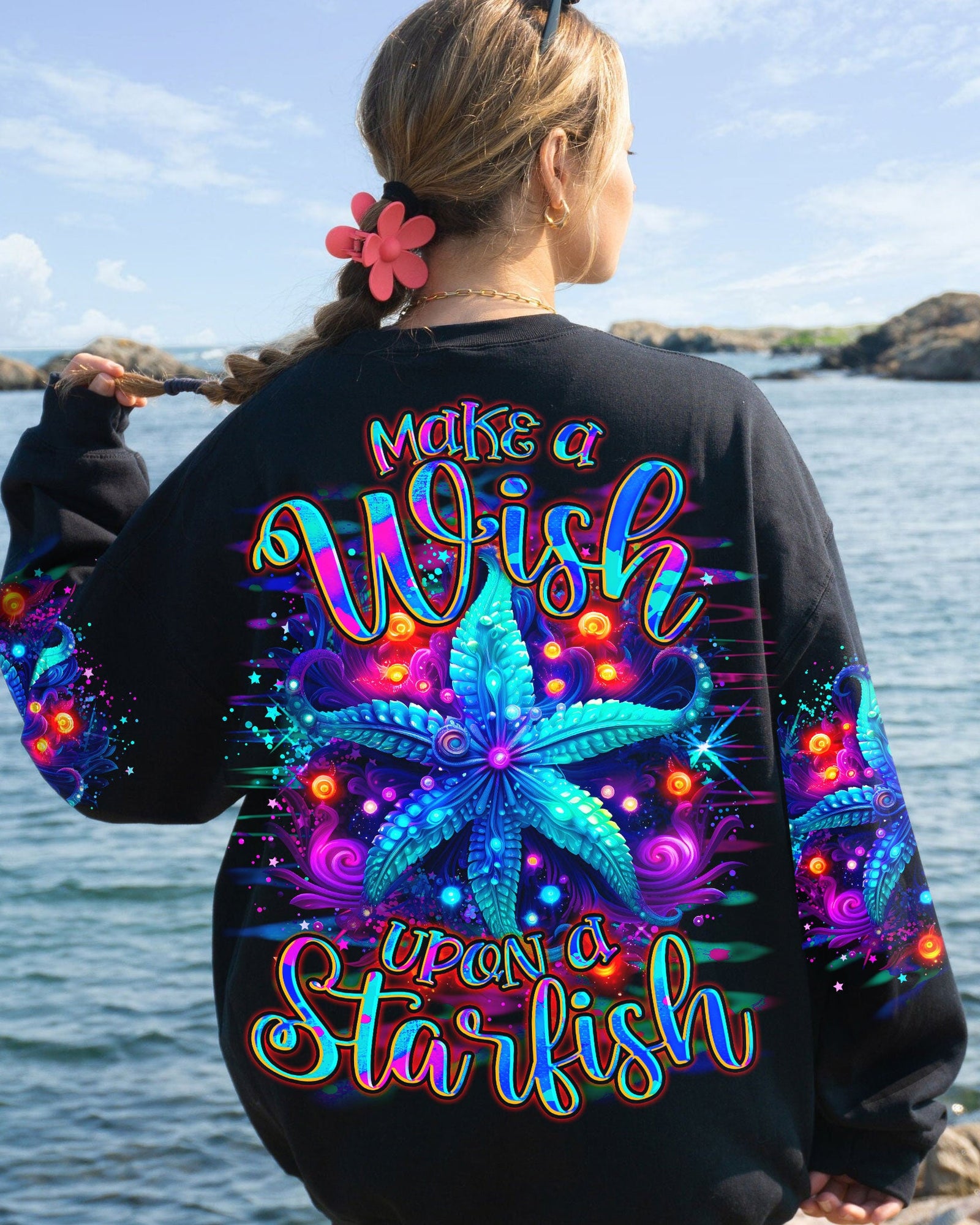 BLISSCORNERS MAKE A WISH UPON A STARFISH ALL OVER PRINT