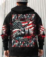 BLISSCORNERS NO BRAGGING UNTIL YOU'RE DRAGGING DEER HUNTING ALL OVER PRINT