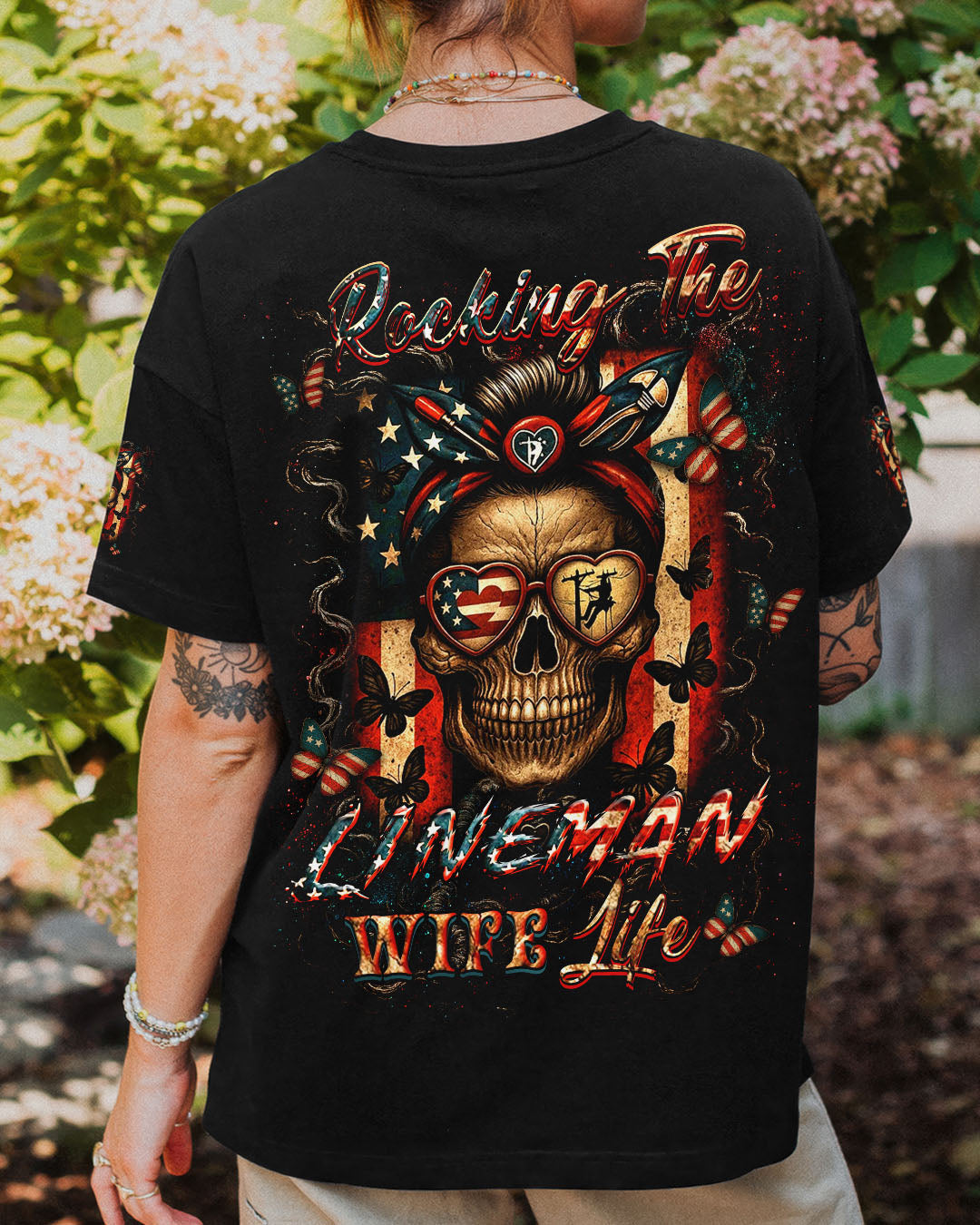 BLISSCORNERS LINELIFE'S WIFE SKULL ALL OVER PRINT