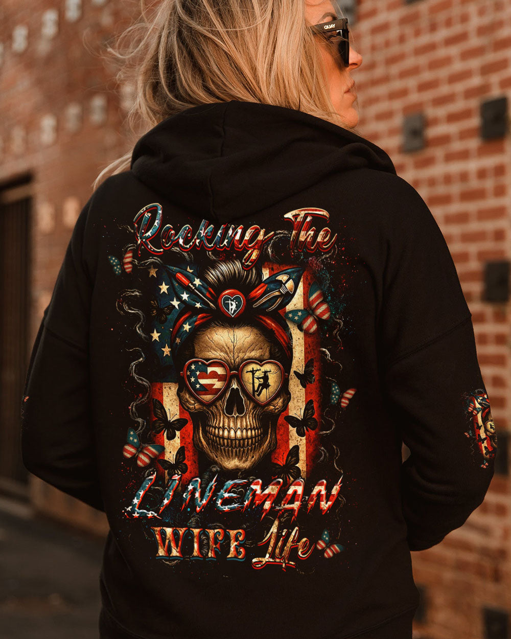 BLISSCORNERS LINELIFE'S WIFE SKULL ALL OVER PRINT