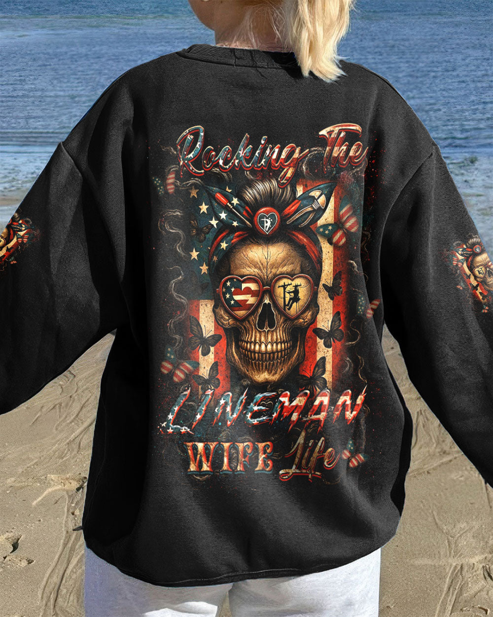 BLISSCORNERS LINELIFE'S WIFE SKULL ALL OVER PRINT