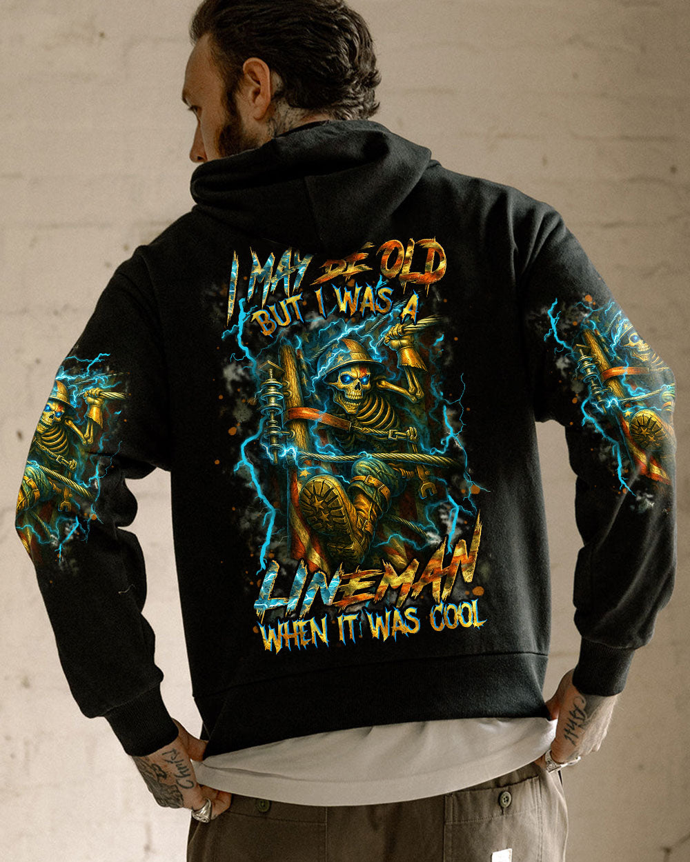 BLISSCORNERS I AM A WELDER I AM WHO I AM SKULL ALL OVER PRINT