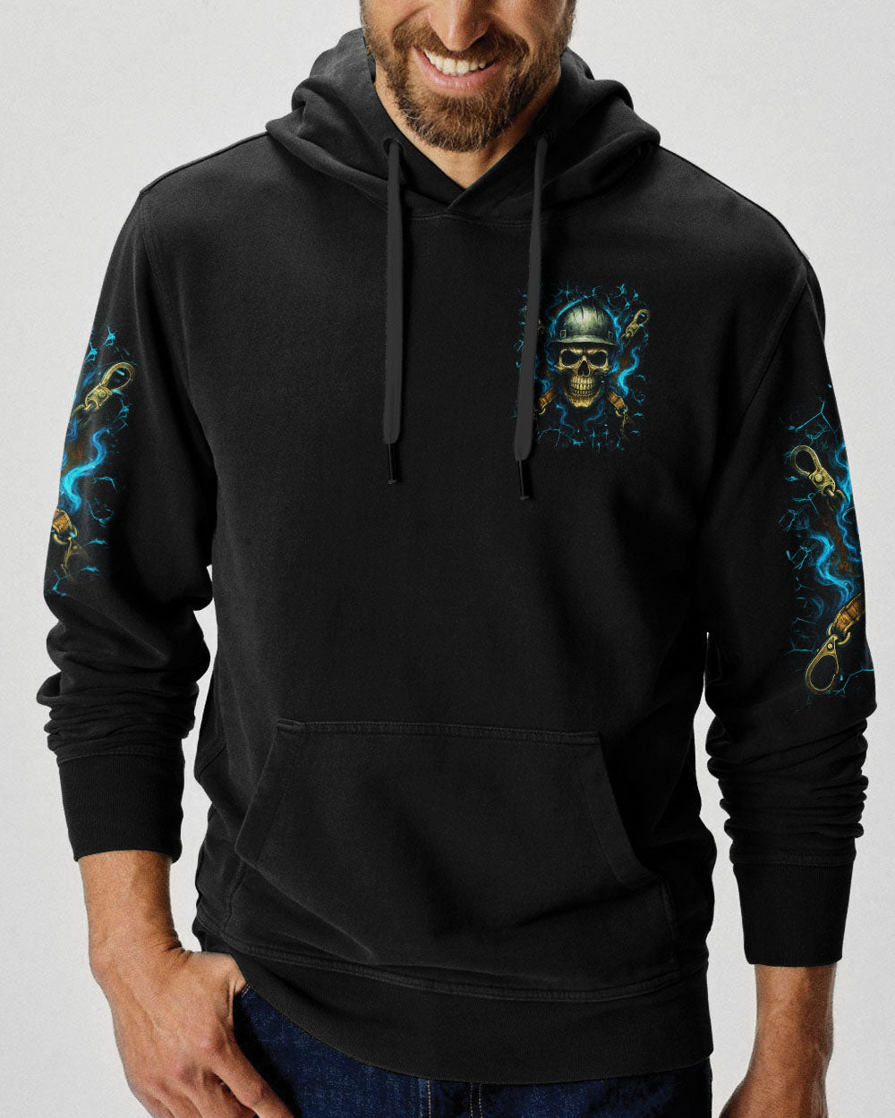 BLISSCORNERS LINEMAN BACKBONE OF AMERICA SKULL ALL OVER PRINT