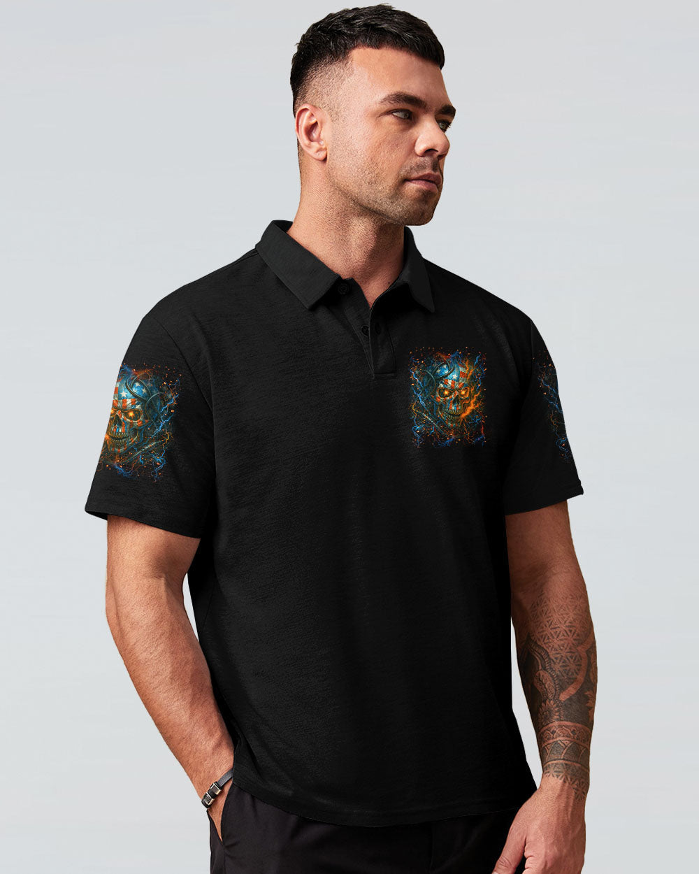 BLISSCORNERS LINEMAN I AM BECOMING A LEGEND SKULL ALL OVER PRINT