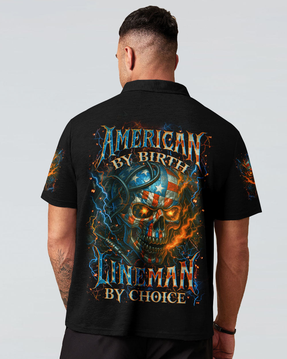 BLISSCORNERS LINEMAN I AM BECOMING A LEGEND SKULL ALL OVER PRINT