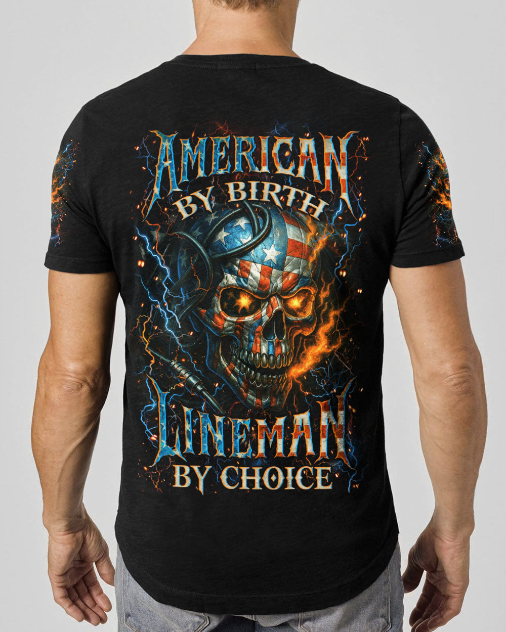 BLISSCORNERS LINEMAN I AM BECOMING A LEGEND SKULL ALL OVER PRINT