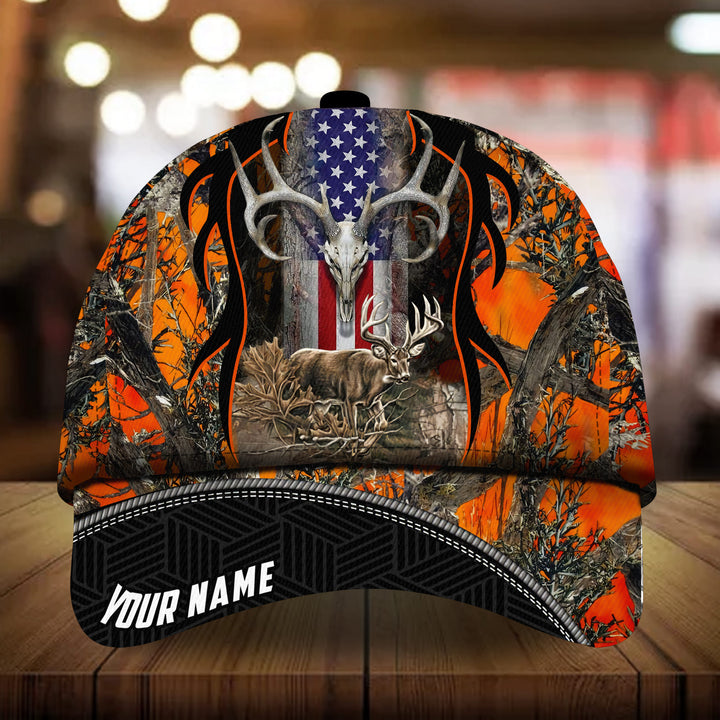 Blisscorners Awesome Deerhorn Hunting Camo Pattern 3D Multicolor Personalized Cap