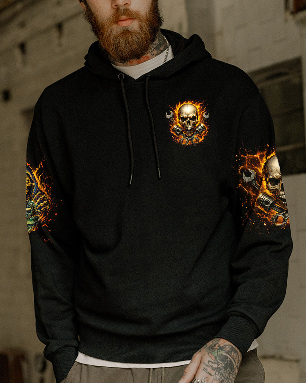 BLISSCORNERS I'M THAT DIESEL MECHANIC EAGLE SKULL ALL OVER PRINT