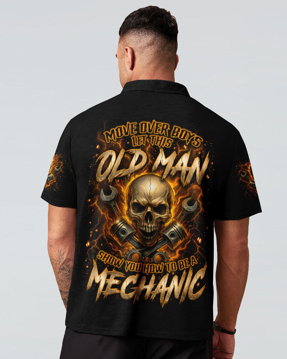 BLISSCORNERS I'M THAT DIESEL MECHANIC EAGLE SKULL ALL OVER PRINT