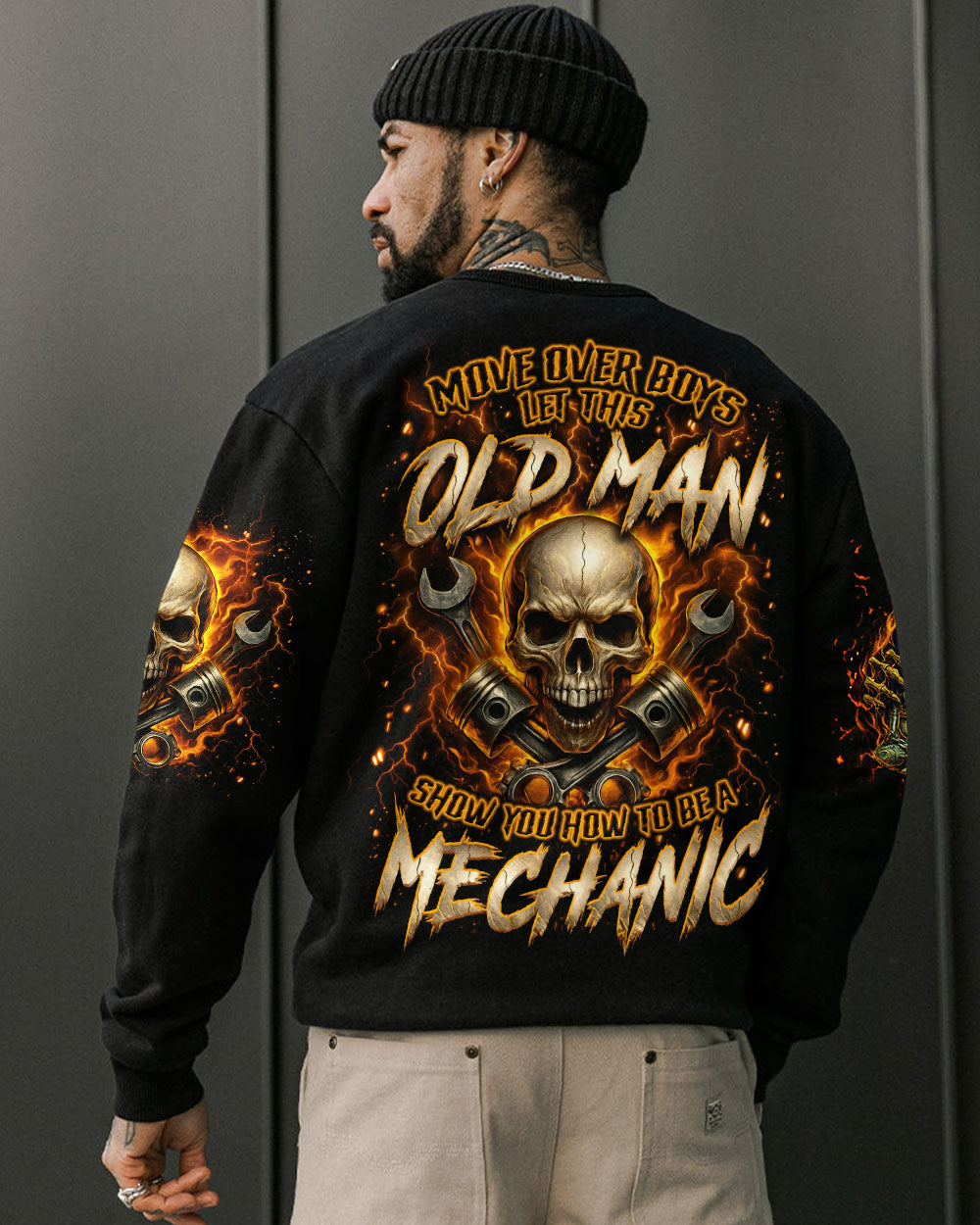 BLISSCORNERS I'M THAT DIESEL MECHANIC EAGLE SKULL ALL OVER PRINT