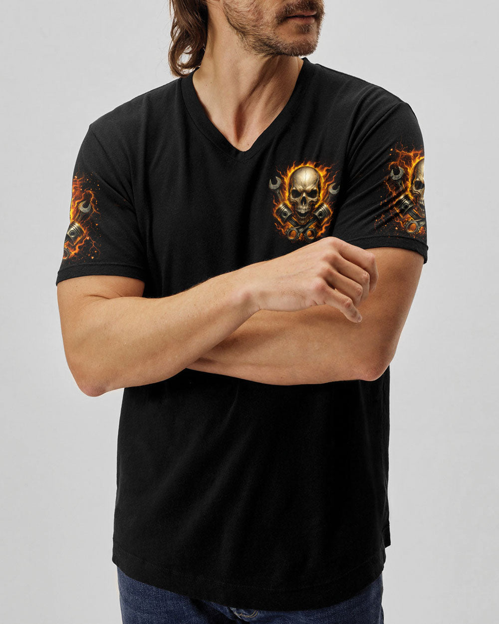 BLISSCORNERS I'M THAT DIESEL MECHANIC EAGLE SKULL ALL OVER PRINT