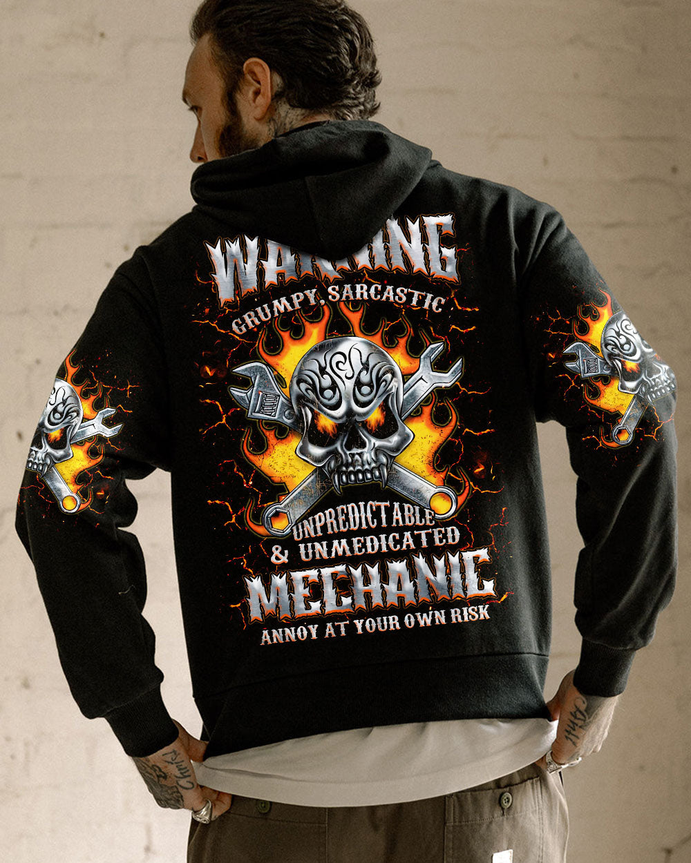 BLISSCORNERS I CAN FIX WHAT STUPID DOES SKULL ALL OVER PRINT