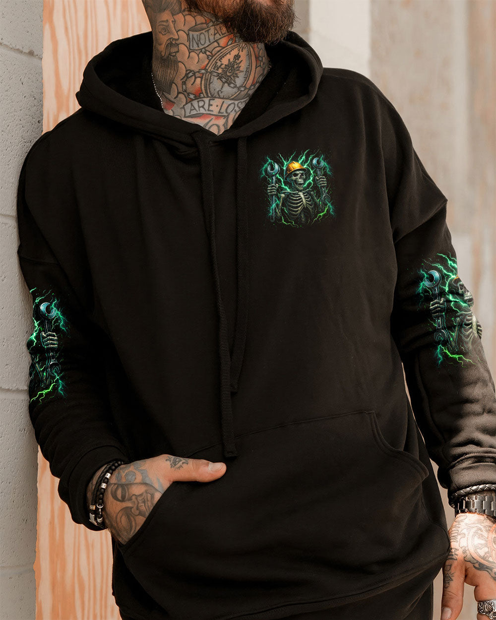 BLISSCORNERS MOVE OVER BOYS  MECHANIC SKULL ALL OVER PRINT