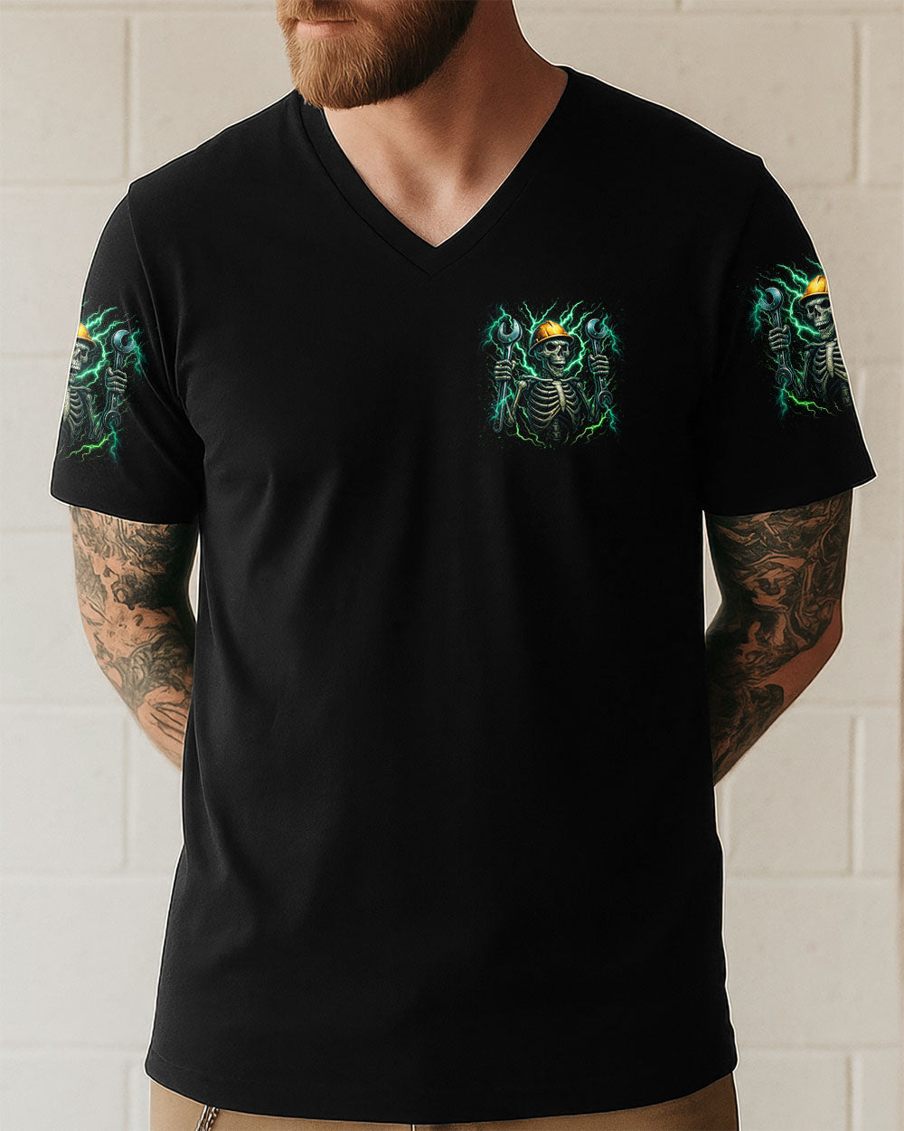 BLISSCORNERS MOVE OVER BOYS  MECHANIC SKULL ALL OVER PRINT