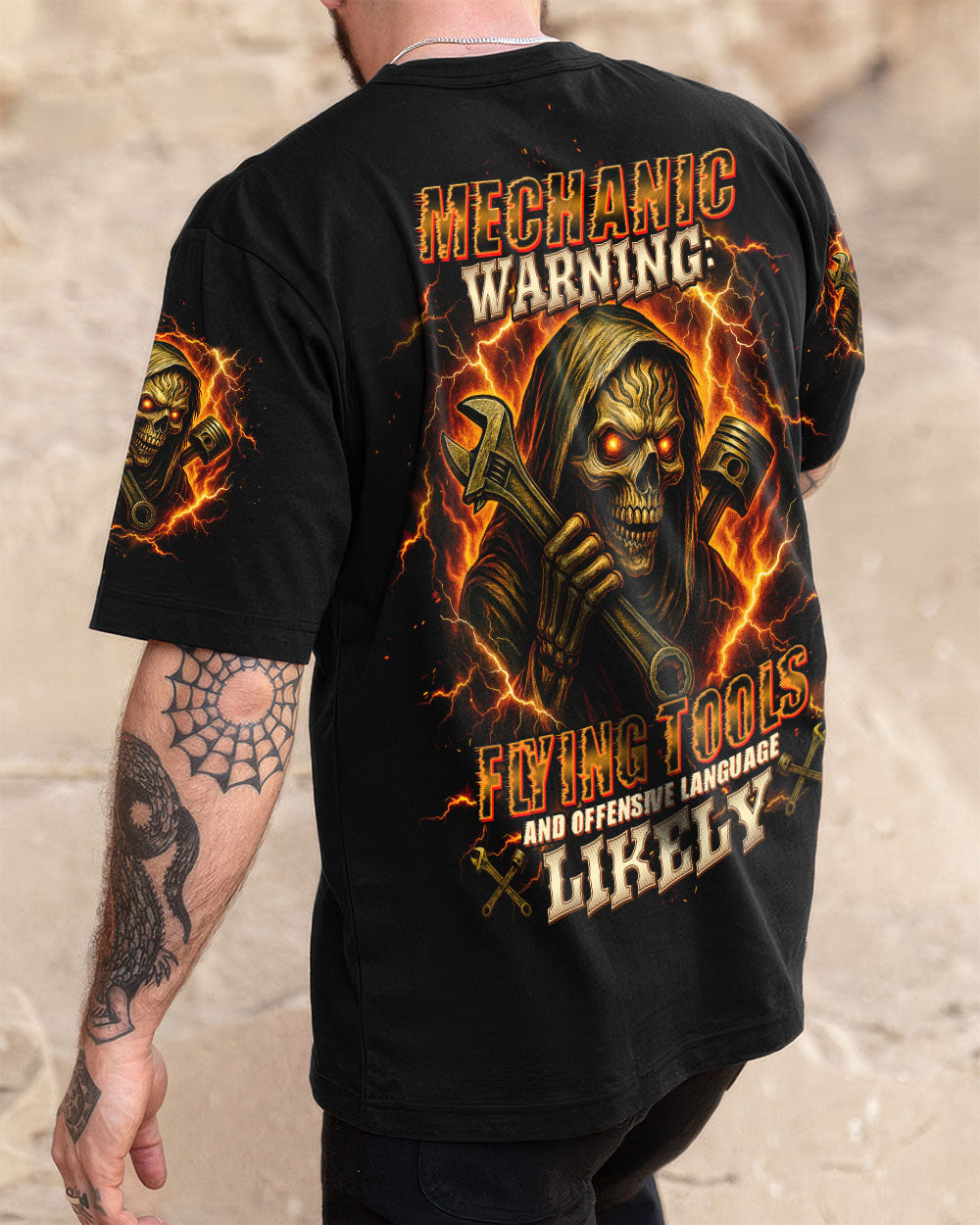 BLISSCORNERS NEVER MESS WITH TRUCK DRIVER ALL OVER PRINT