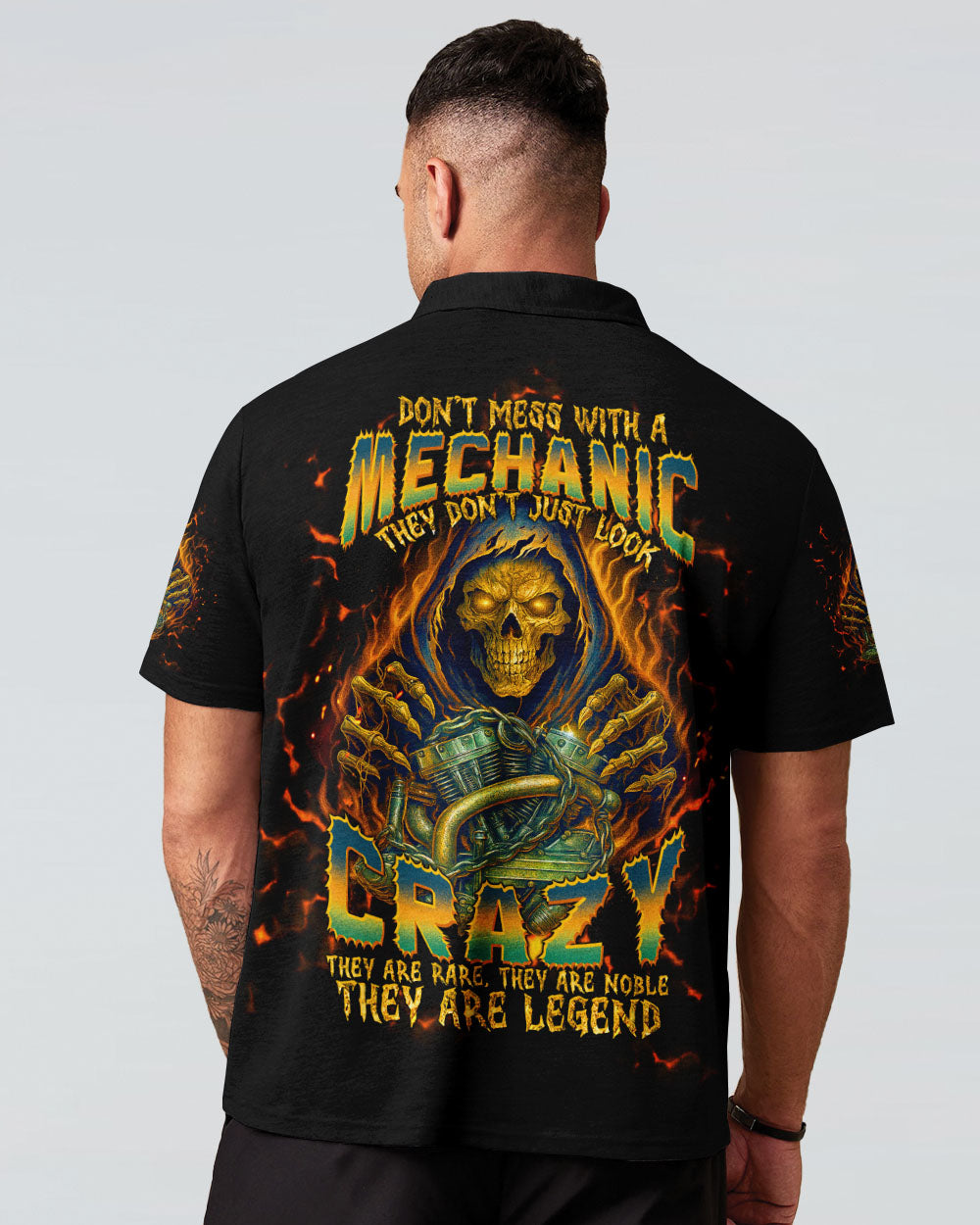 BLISSCORNERS GRUMPY OLD MECHANIC STUCK BETWEEN SKULL ALL OVER PRINT