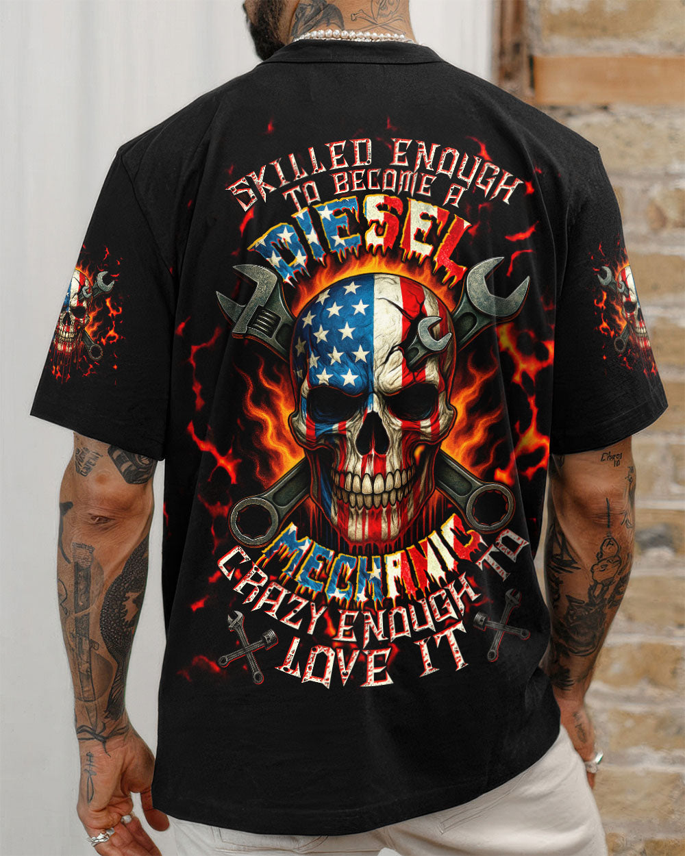 BLISSCORNERS I'M NOT CRAZY BECAUSE I'M A TRUCK DRIVER ALL OVER PRINT