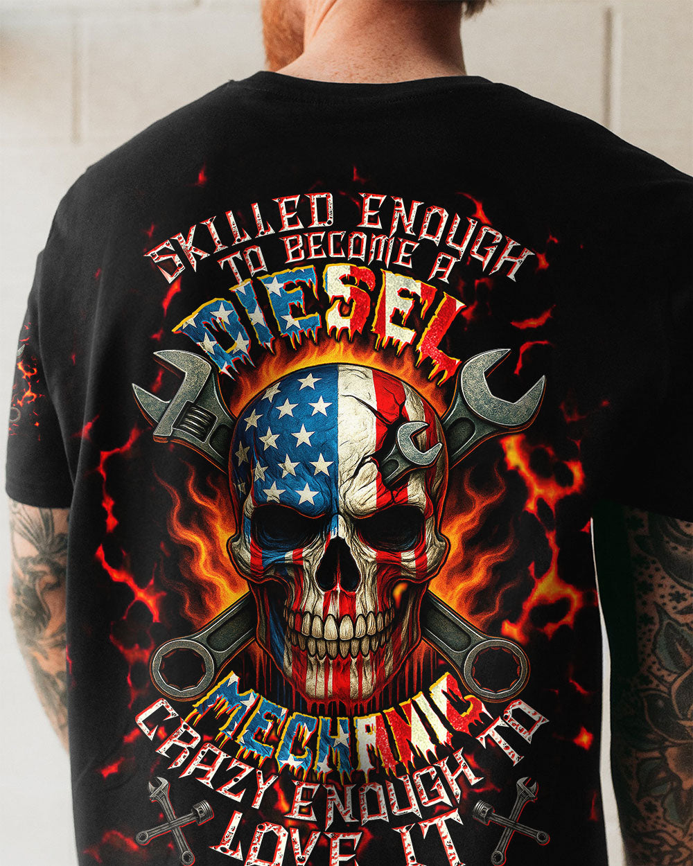 BLISSCORNERS I'M NOT CRAZY BECAUSE I'M A TRUCK DRIVER ALL OVER PRINT