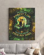 BLISSCORNERS AND INTO THE FOREST I GO BIGFOOT CANVAS
