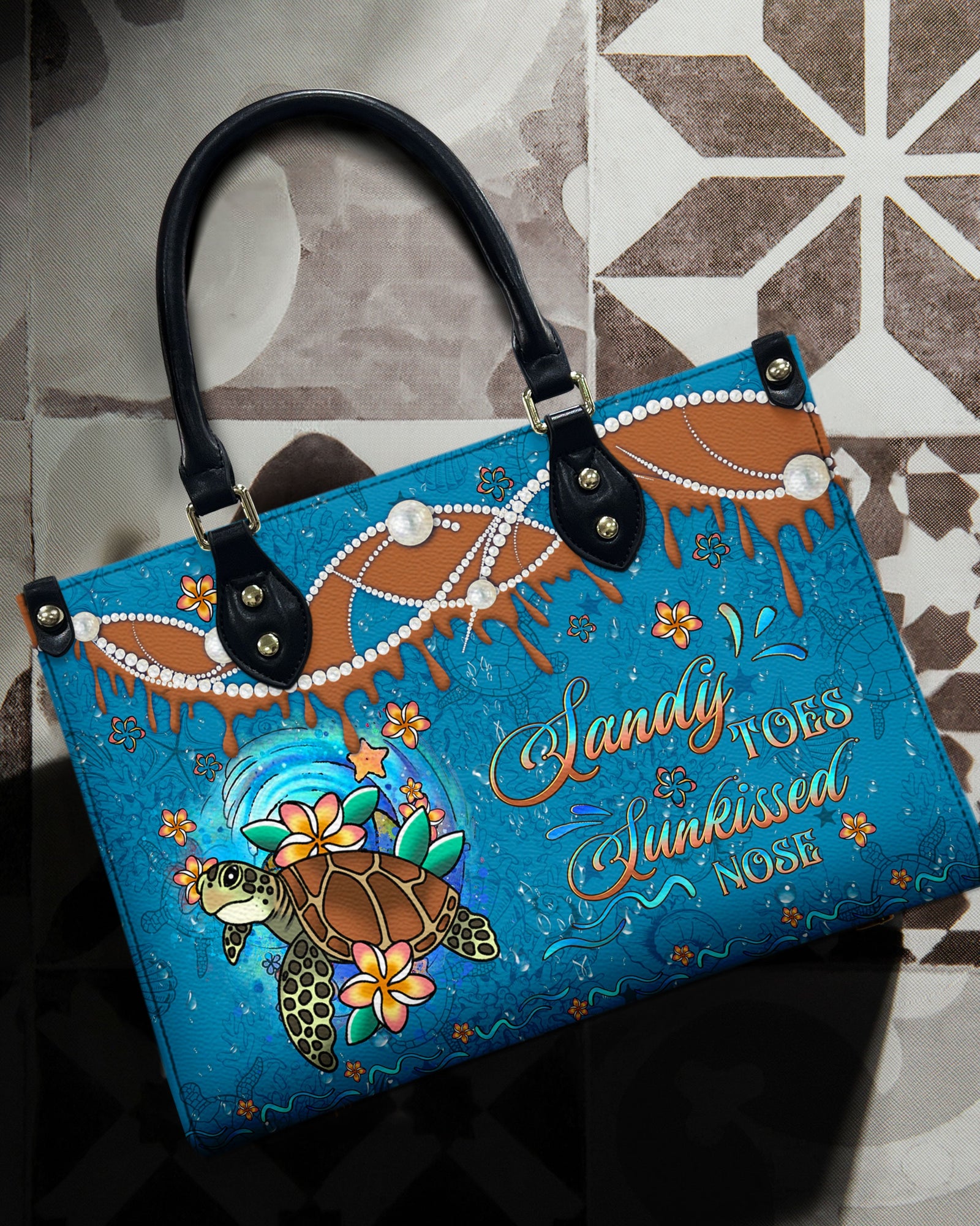 BLISSCORNERS SANDY TOES SUNKISSED NOSE LEATHER HANDBAG