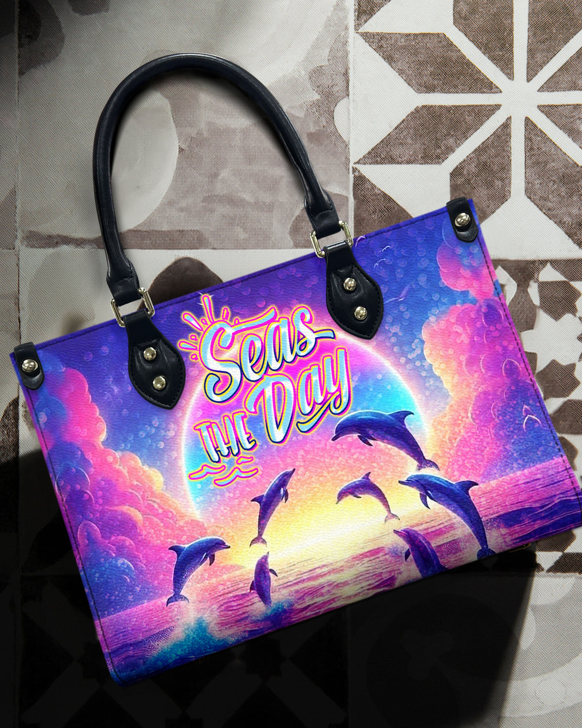 BLISSCORNERS SEAS THE DAY LEATHER HANDBAG