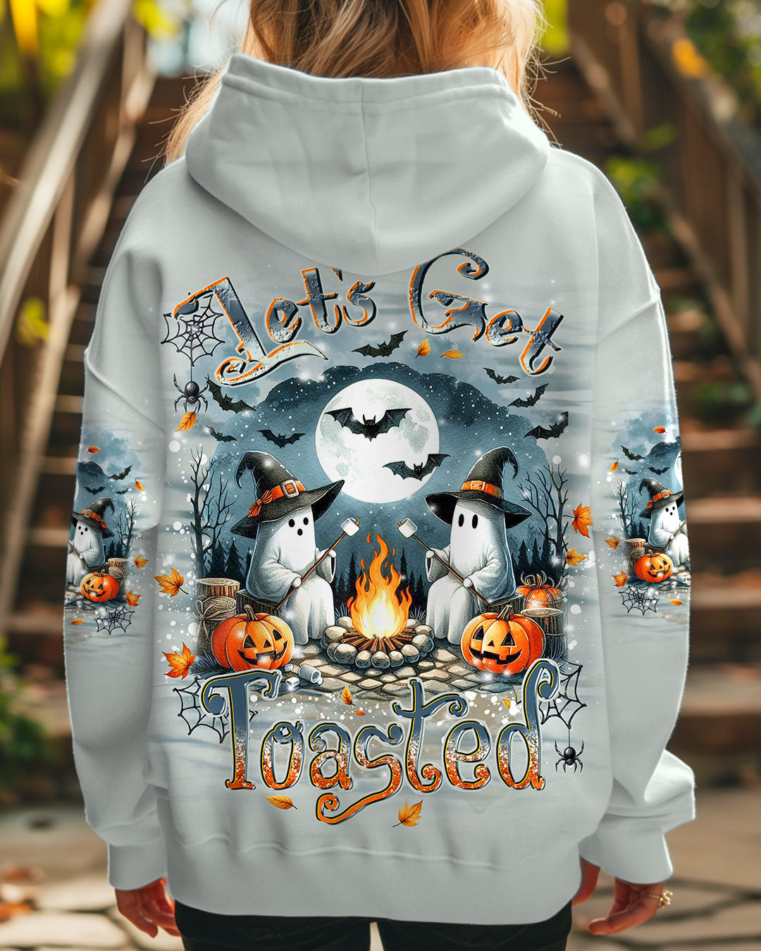 BLISSCORNERS LET'S GET TOASTED BOOS HALLOWEEN ALL OVER PRINT