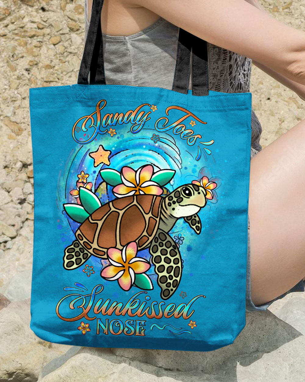 BLISSCORNERS SANDY TOES SUNKISSED NOSE TOTE BAG