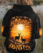 BLISSCORNERS THE CLOSER I GET TO NATURE DEER ALL OVER PRINT