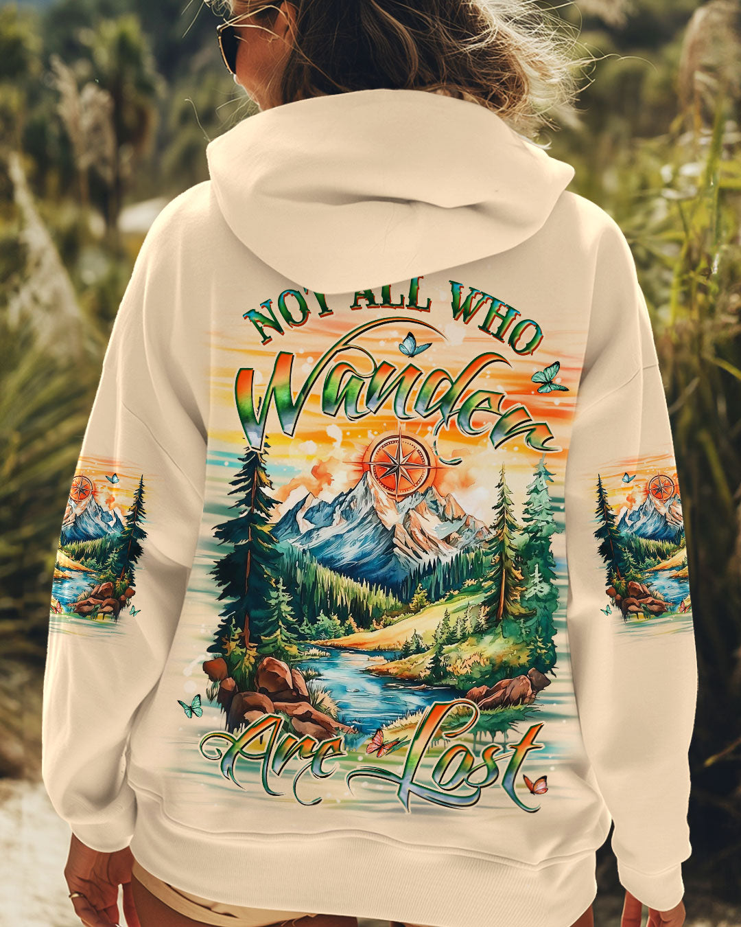 BLISSCORNERS NOT ALL WHO WANDER ARE LOST ALL OVER PRINT