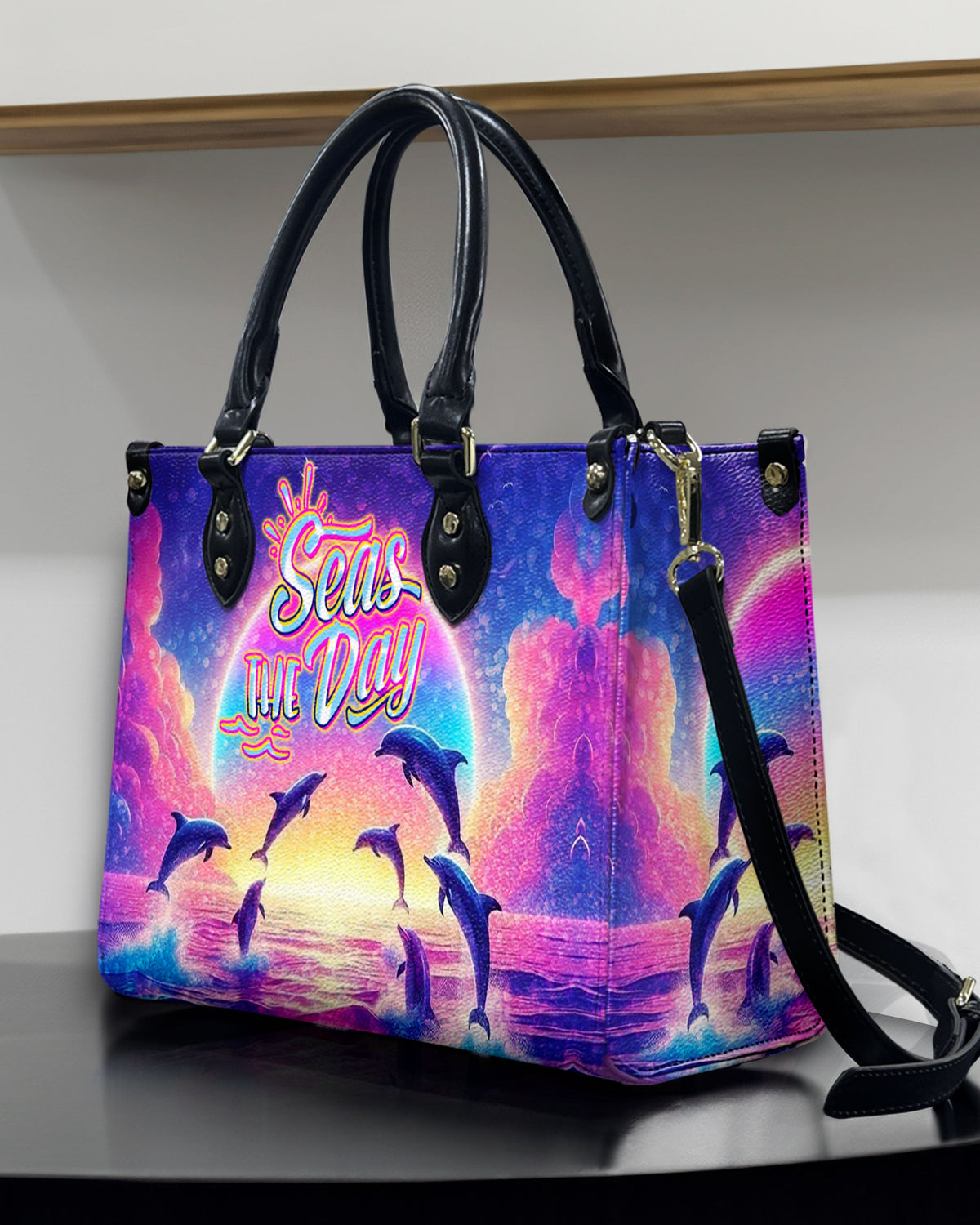 BLISSCORNERS SEAS THE DAY LEATHER HANDBAG