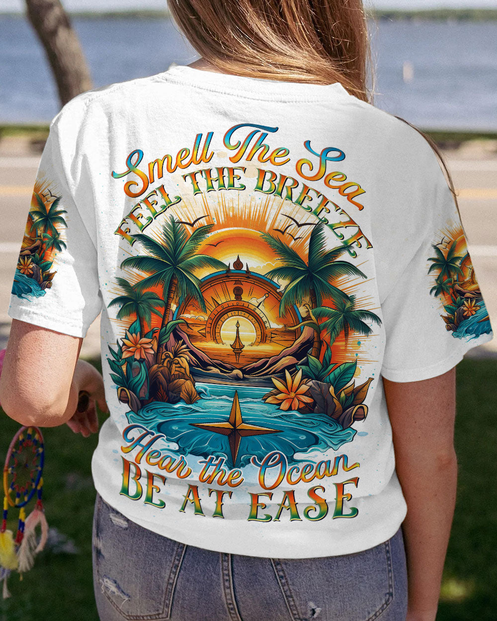 BLISSCORNERS SMELL THE SEA FEEL THE BREEZE ALL OVER PRINT