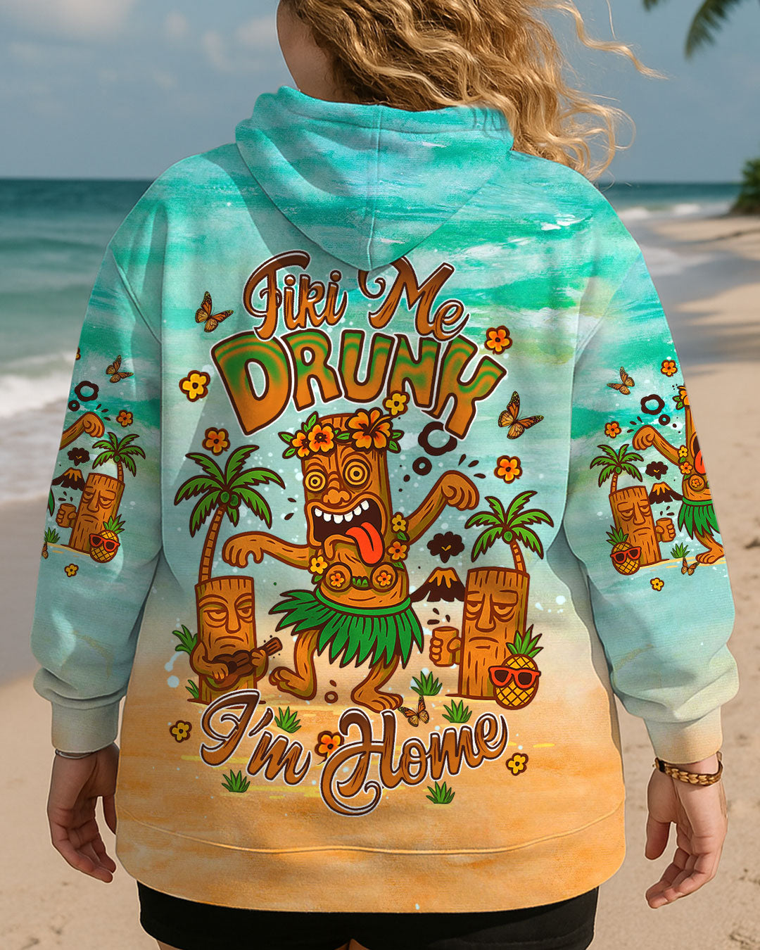 BLISSCORNERS TIKI ME DRUNK I'M HOME ALL OVER PRINT