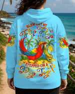 BLISSCORNERS BLEW OUT MY FLIP FLOP PARROT ALL OVER PRINT