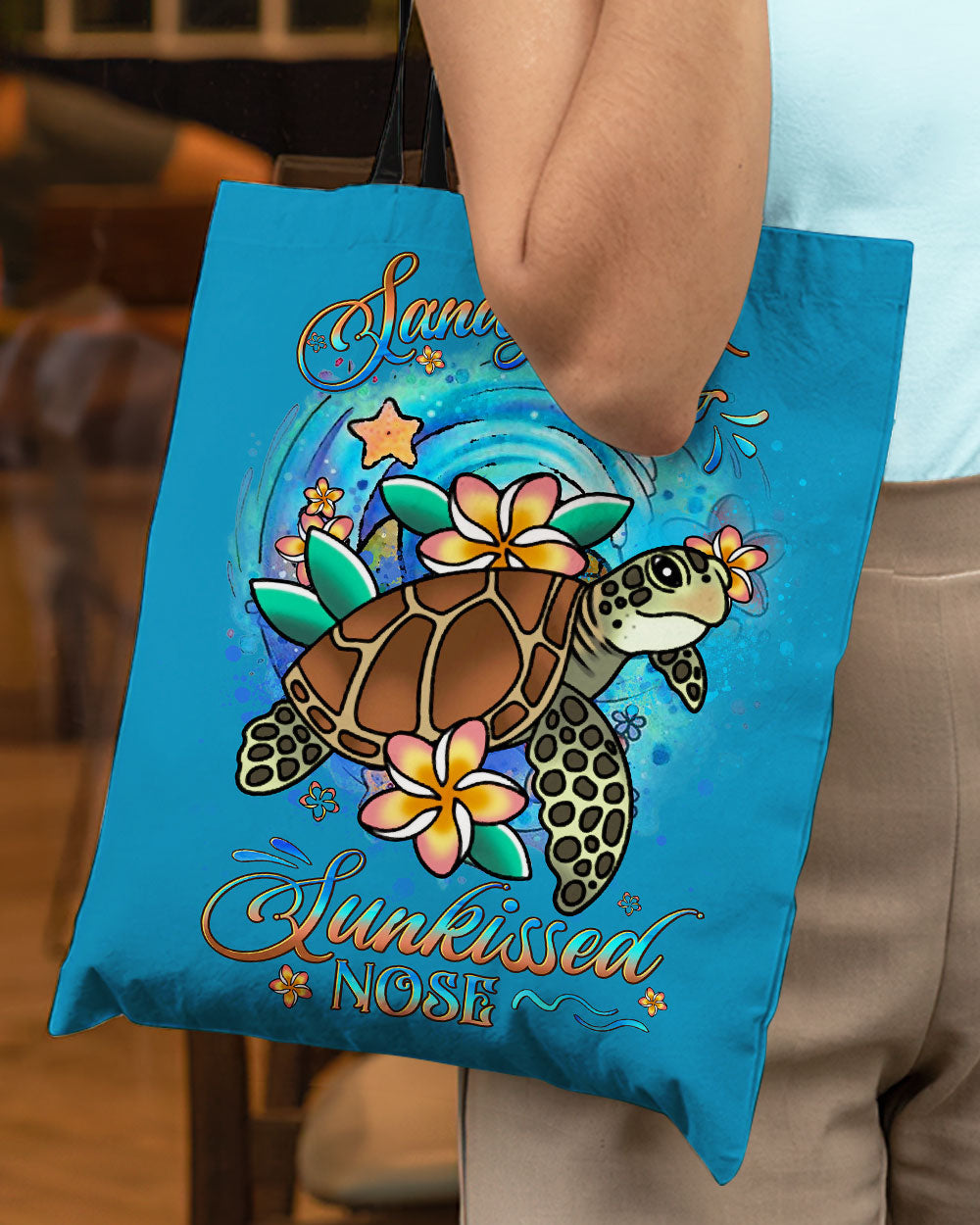 BLISSCORNERS SANDY TOES SUNKISSED NOSE TOTE BAG